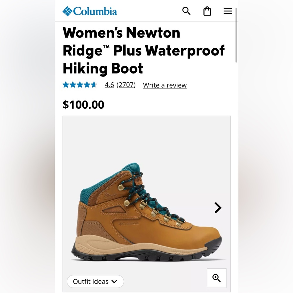 Women’s Columbia Newton Ridge Plus hiking boots